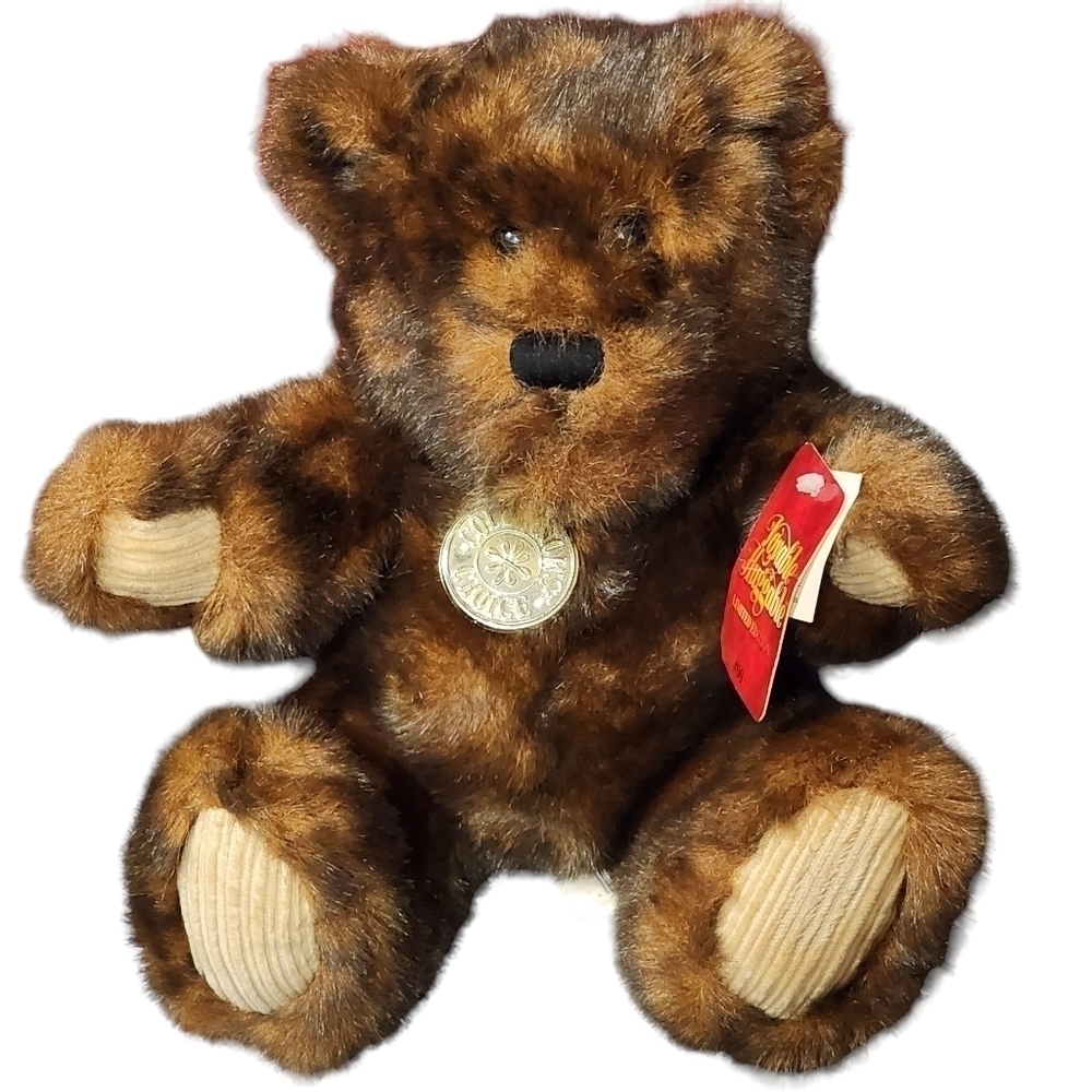 NOS Loveable Huggable Ltd Edtn #00 Brown Carmel plush stuffed bear Corduroy pads